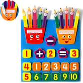 Felt Learning Board – Montessori Math Toy for Kids | DIY Addition & Subtraction Educational Board